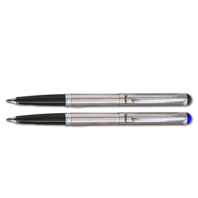 Pentel 飛龍 R460 Rolling Writer不銹鋼鋼珠筆(銀夾) 0.6 mm / 支