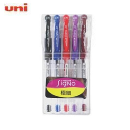 uni-ball 三菱 UM-151/5C(B) 0.38 超細鋼珠筆/5色組  
