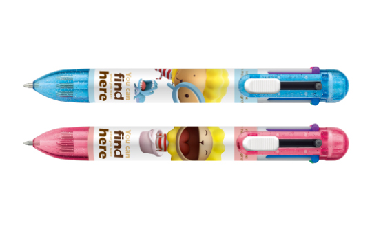 【雄獅】MB-504 奶油獅5色原子筆+自動鉛筆 /支