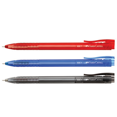Faber-Castell 輝柏 545421 545451 545499 酷溜原子筆RX-7(0.7mm) -10支入 / 盒  