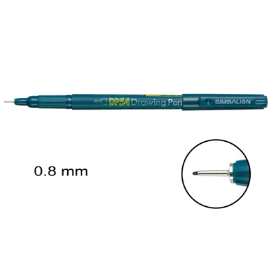 【雄獅】54 代用針筆 0.8mm 黑色/支 