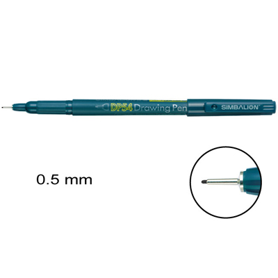 【雄獅】54 代用針筆 0.5mm 黑色/支 
