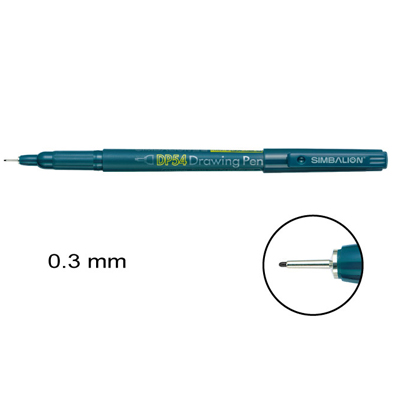 【雄獅】54 代用針筆 0.3mm 黑色/支