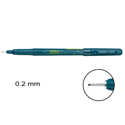 【雄獅】54 代用針筆 0.2mm 黑色/支 