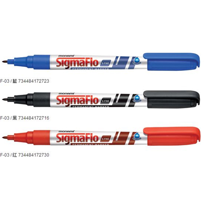 MONAMI 慕那美 SF-03 全液型細字圓尖嘜克筆 / 支 