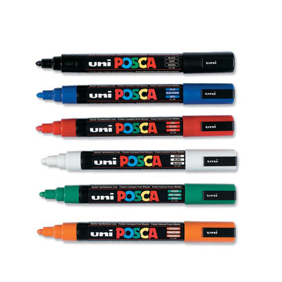 uni-ball 三菱 PC-5M 2.5 海報彩色麥克筆/支