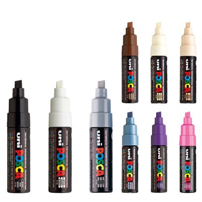 uni-ball 三菱 PC-1M 0.7 海報彩色麥克筆/支