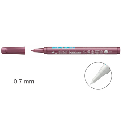 【雄獅】MTN-307 水燦金屬筆 紅色/支 