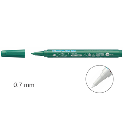 【雄獅】MTN-307 水燦金屬筆 綠色/支