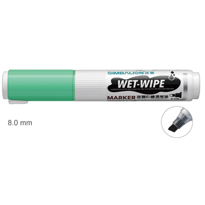 【雄獅】WWP-8 彩繪濕擦筆 8.0mm 螢光綠色/支