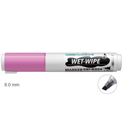 【雄獅】WWP-8 彩繪濕擦筆 8.0mm 螢光桃色/支