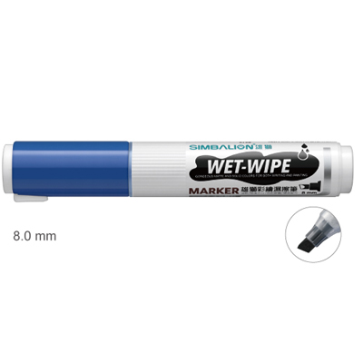 【雄獅】WWP-8 彩繪濕擦筆 8.0mm 藍色/支  