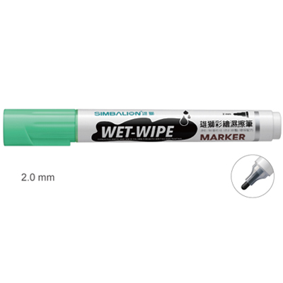 【雄獅】WWP-2 彩繪濕擦筆 2.0mm 螢光綠色/支