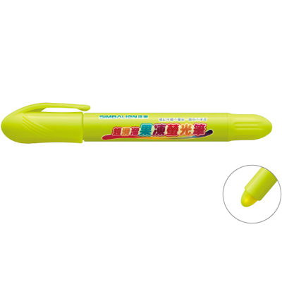 【雄獅】FM-901 超滑溜果凍螢光筆-螢光黃/支