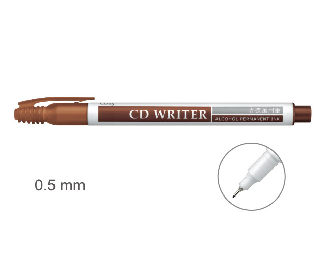 【雄獅】CD25 萬用光碟筆 0.5mm 咖啡色/支