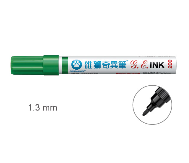 【雄獅】200 油性速乾奇異筆 綠色/支