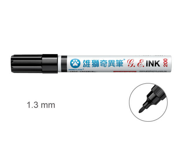 【雄獅】200 油性速乾奇異筆 黑色/支