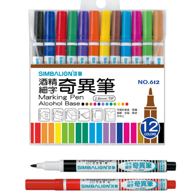 【雄獅】612 奇異筆 12色組/組