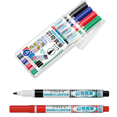 【雄獅】604 奇異筆 四色組/組