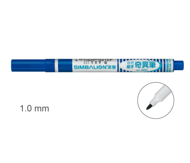 【雄獅】600 奇異筆 藍色/支  