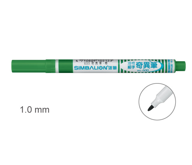 【雄獅】600 奇異筆 綠色/支