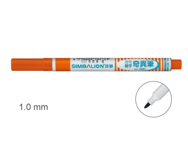 【雄獅】600 奇異筆 橙色/支