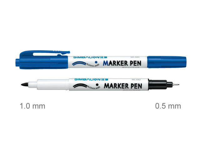 【雄獅】680 雙頭奇異筆 藍色/支