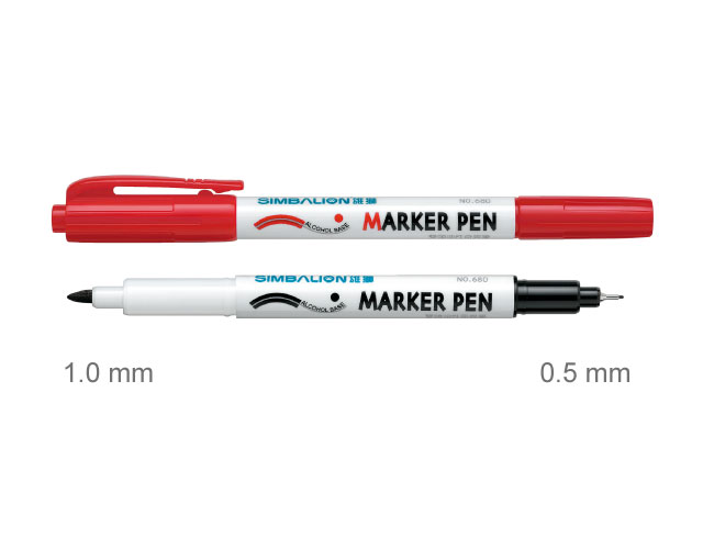 【雄獅】680 雙頭奇異筆 紅色/支