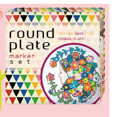 Kobaru可巴魯 NO.86006 陶瓷彩繪筆10色裝圓盤組 / 盒  