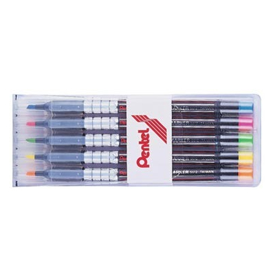 Pentel飛龍 S512-5 螢光筆 3.5mm -5色入 / 盒 