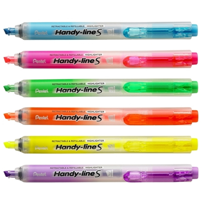 Pentel 飛龍 SXS15 Handy-lineS 自動螢光筆 1.0~3.6mm / 支