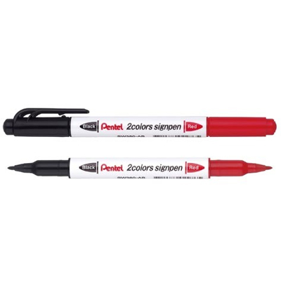 Pentel 飛龍 SW380-ABT 2色簽字筆 0.5mm -12支入 / 盒