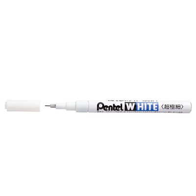 Pentel 飛龍 X100W-F WHITE 白色油漆筆 - 極細 0.5mm / 支