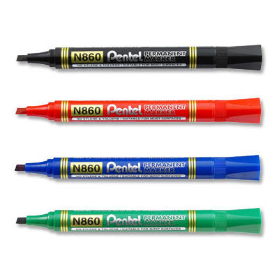 Pentel 飛龍 N860 RoHS 平頭油性筆 4.5mm / 支 