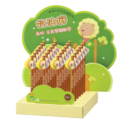 【雄獅】BLPT-24/B 奶油獅森林鉛筆展示組24支入 