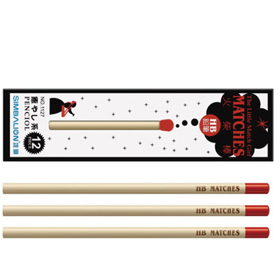 【雄獅】NO.1127 賣火柴的女孩圓形轉印塗頭鉛筆 12入/打