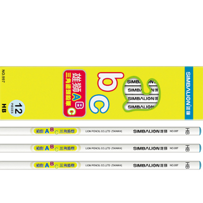 【雄獅】997 HB ABC三角塗頭鉛筆 12入/打