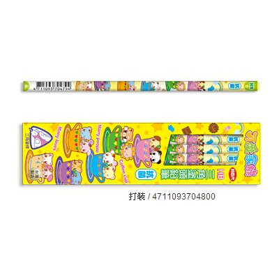 利百代 CB-141 可愛家族抗菌三角鉛筆 -12支入 / 盒