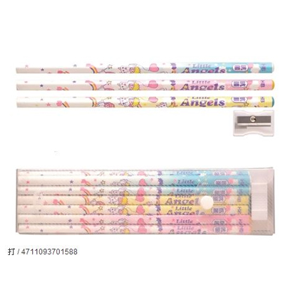 利百代 CB-203 小天使抗菌塗頭三角鉛筆 -12支入 / 盒