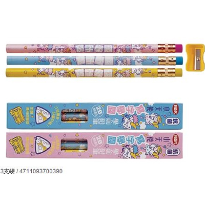 利百代 CB-202 小天使抗菌學前鉛筆 -3支入 / 盒