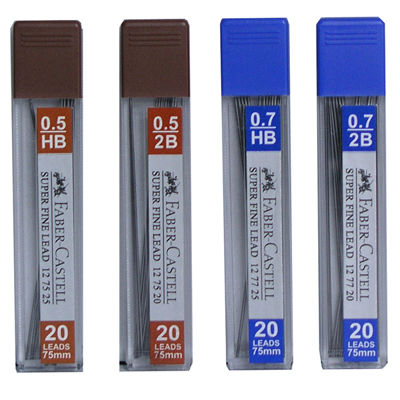 Faber-Castell 輝柏 127520-12~127725-12 自動鉛筆筆芯75mm / 筒