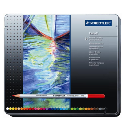 【施德樓】MS125M36 金鑽水彩色鉛組36色入/ 盒 