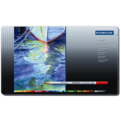 【施德樓】MS125M48 金鑽水彩色鉛組48色入/ 盒  