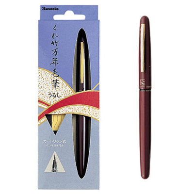 【雙鶖】DU141-15C 萬年毛筆 漆調黑軸/盒  