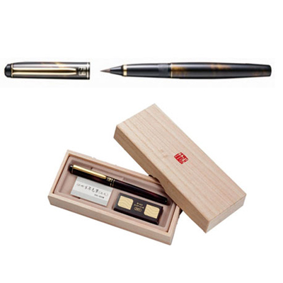 【雙鶖】DW141-50 吳竹萬年毛筆 本毛(金色)/盒