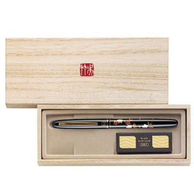 【雙鶖】DU180-215 蒔繪物語萬年毛筆(櫻花)/盒