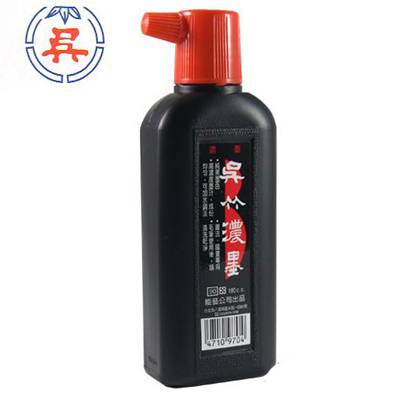 【雙鶖】 吳竹書法、國畫專用濃墨墨汁180cc(紅頭)