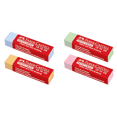 Faber-Castell 輝柏 187125 美白橡皮擦(顏色隨機出貨) / 個  