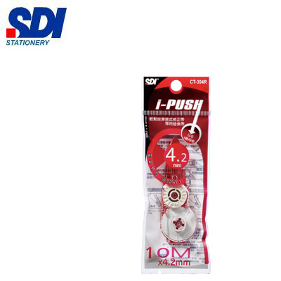 SDI手牌 CT-304R iPULO輕鬆按彈匣式修正帶替換帶-4.2 mm x 10 m / 個  