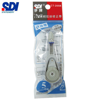 SDI手牌 CT-205R iPULO按壓式修正帶替換帶-5mm x 6 m / 個  